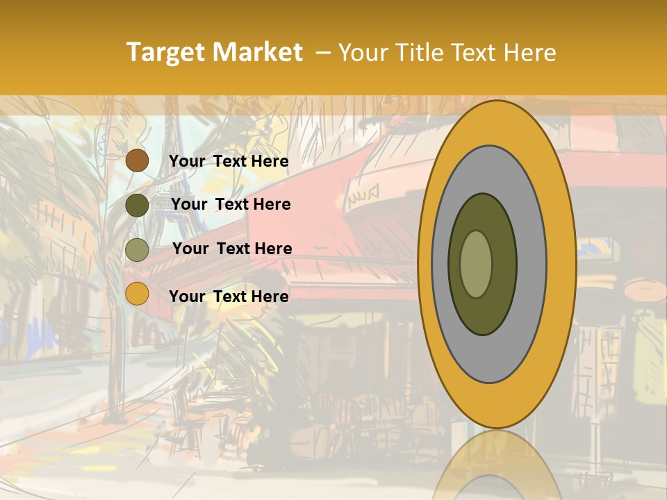 Cityscape Travel Map PowerPoint Template