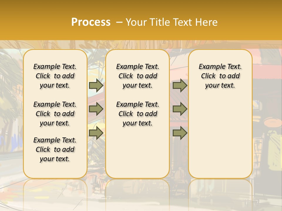 Cityscape Travel Map PowerPoint Template