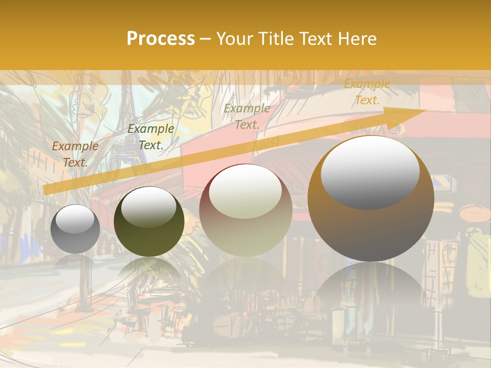 Cityscape Travel Map PowerPoint Template
