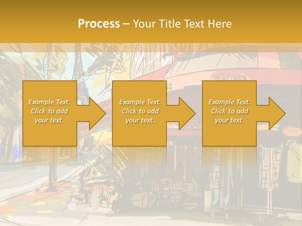 Cityscape Travel Map PowerPoint Template