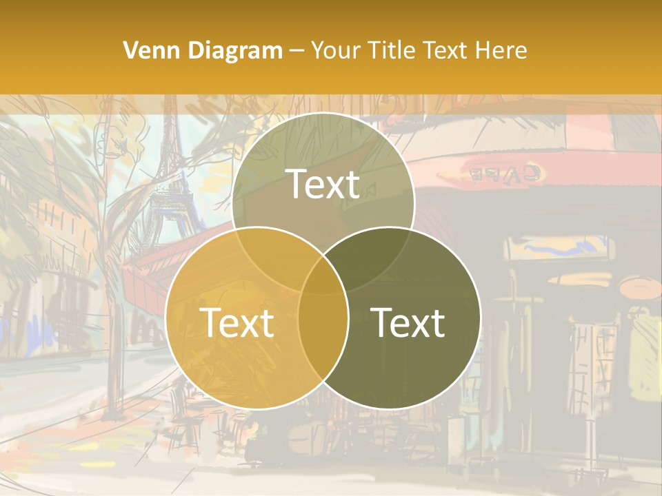 Cityscape Travel Map PowerPoint Template