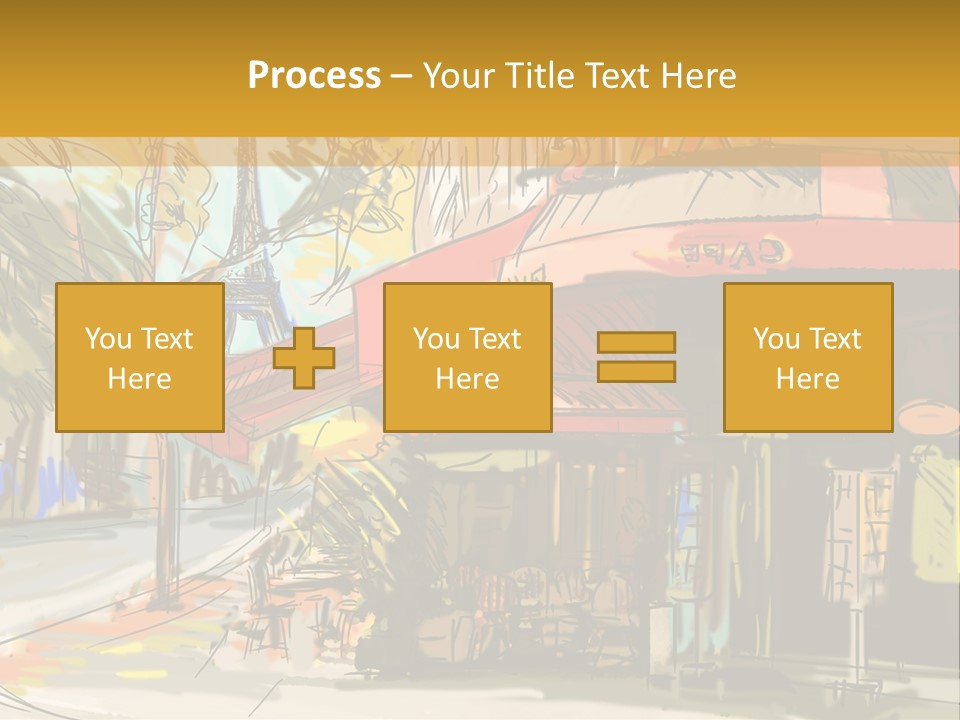 Cityscape Travel Map PowerPoint Template