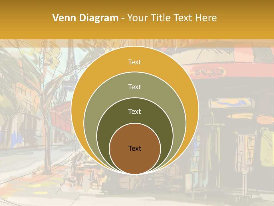 Cityscape Travel Map PowerPoint Template