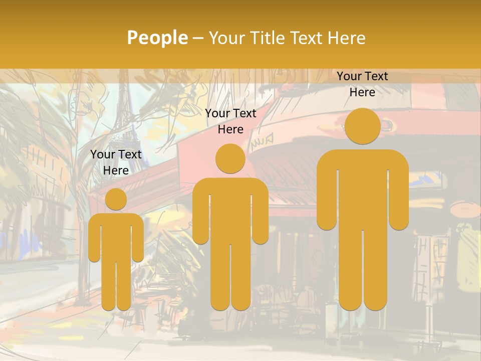 Cityscape Travel Map PowerPoint Template