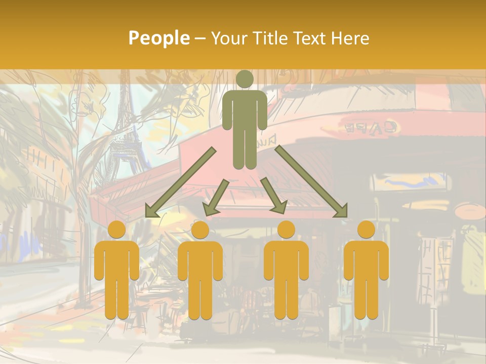 Cityscape Travel Map PowerPoint Template