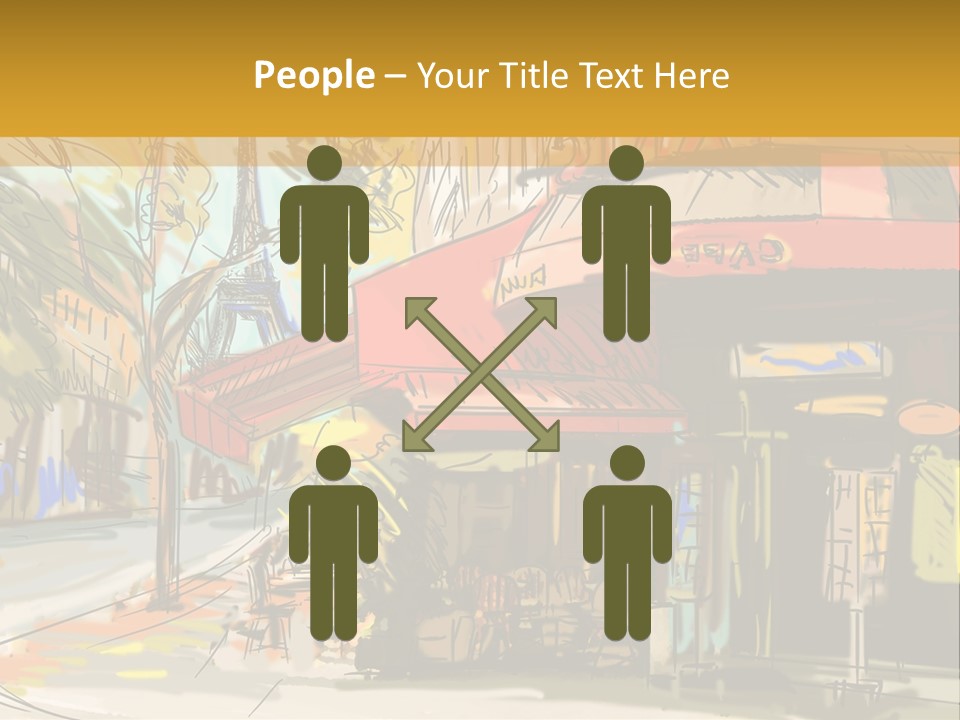 Cityscape Travel Map PowerPoint Template