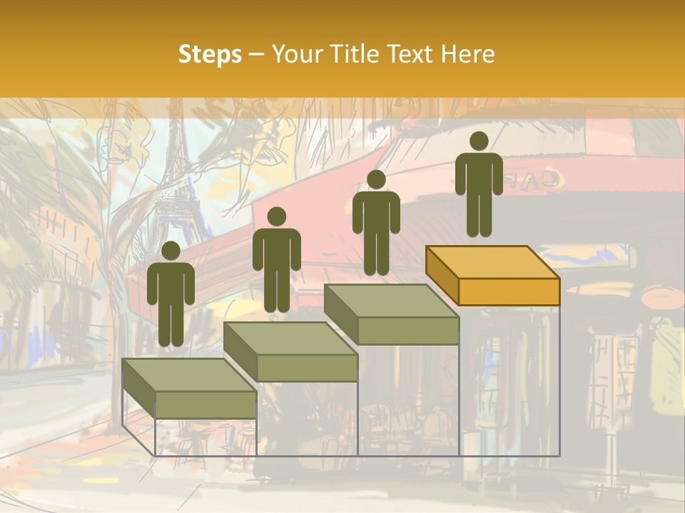 Cityscape Travel Map PowerPoint Template