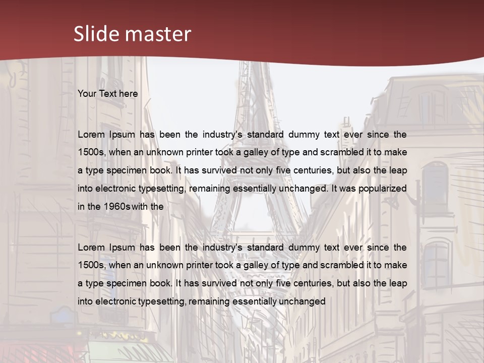 Exterior Silhouette Black PowerPoint Template