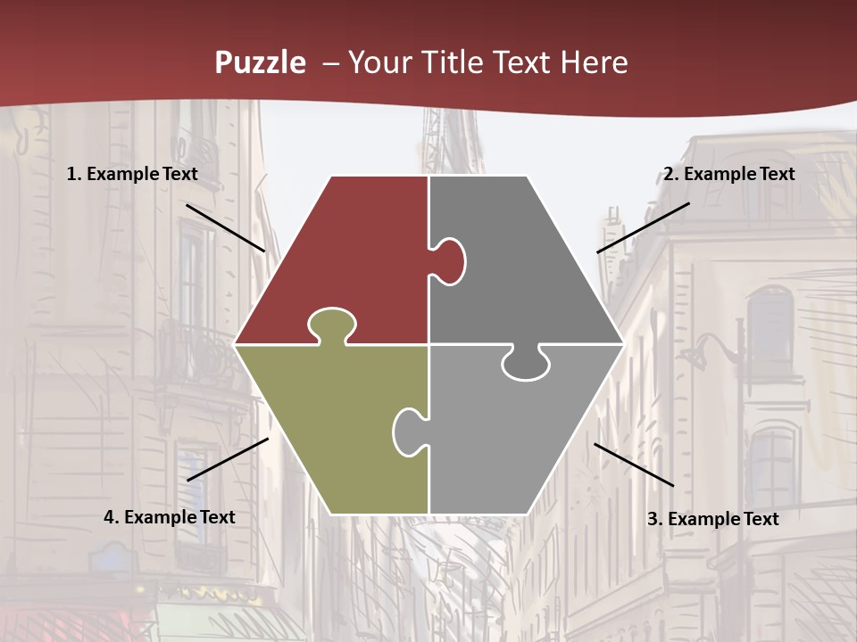 Exterior Silhouette Black PowerPoint Template