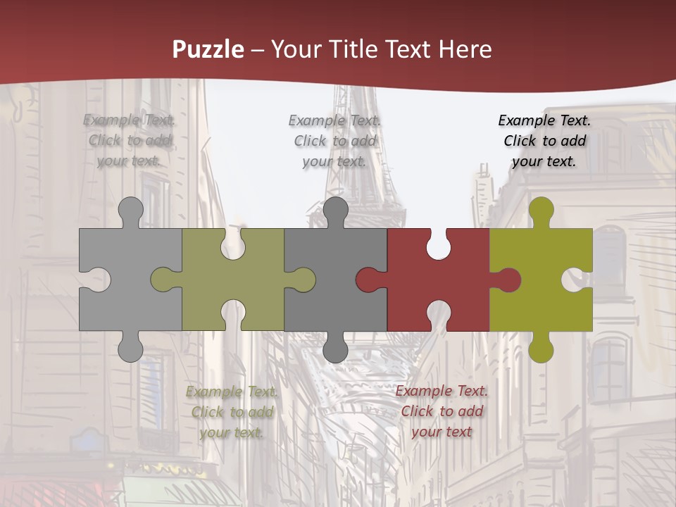 Exterior Silhouette Black PowerPoint Template