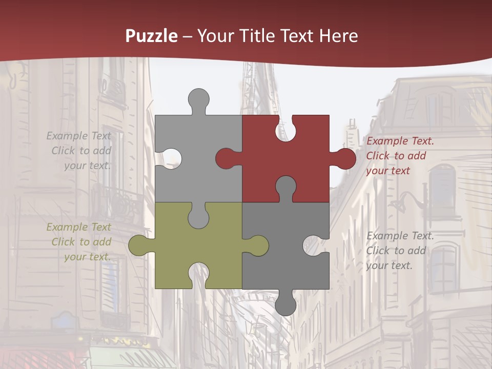 Exterior Silhouette Black PowerPoint Template