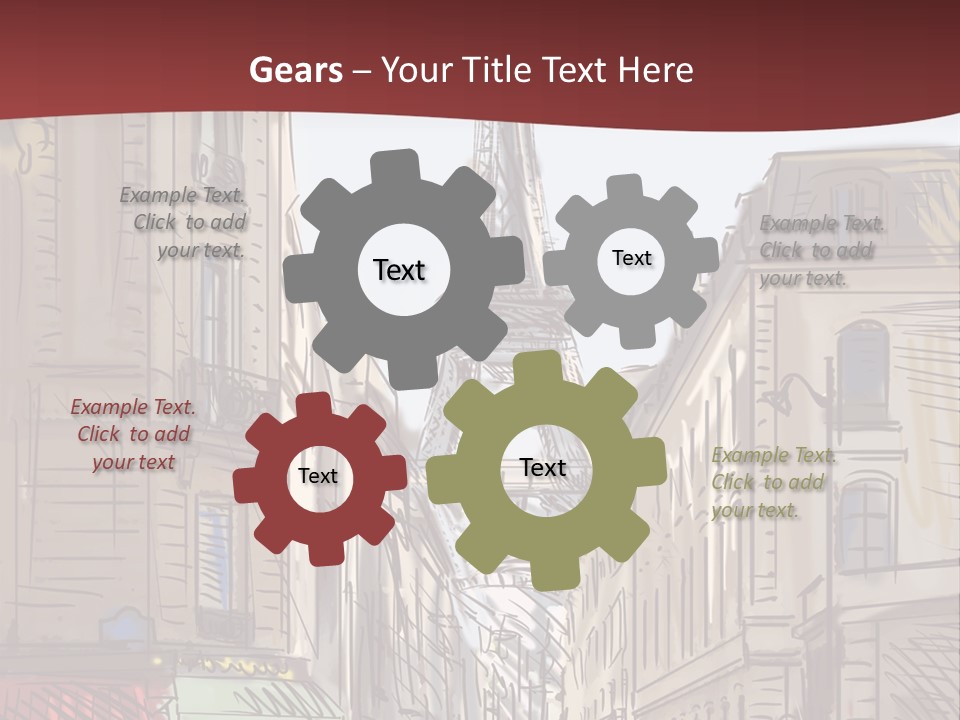 Exterior Silhouette Black PowerPoint Template