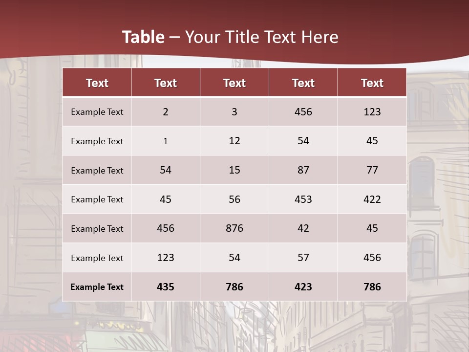 Exterior Silhouette Black PowerPoint Template