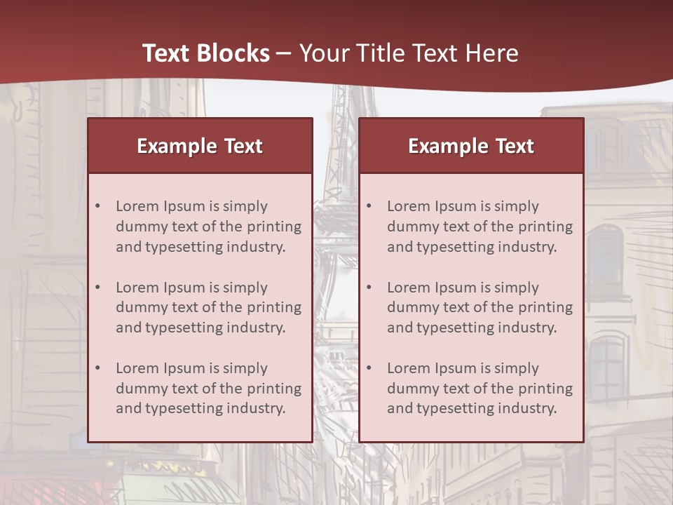 Exterior Silhouette Black PowerPoint Template