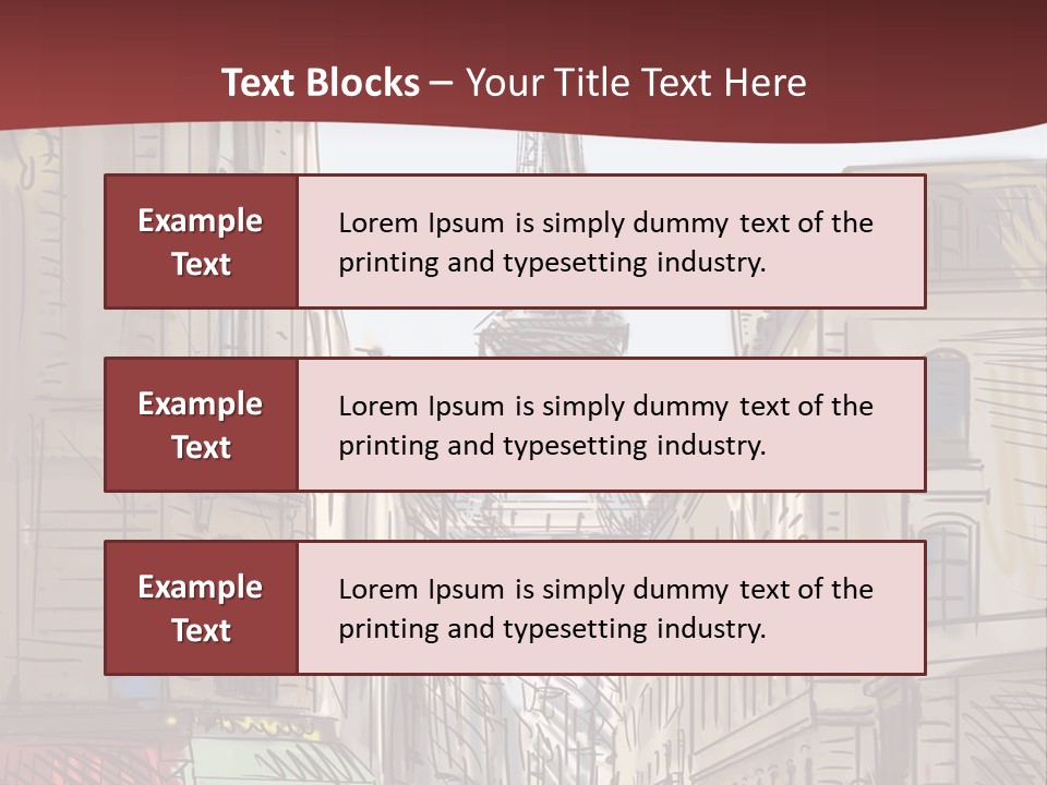 Exterior Silhouette Black PowerPoint Template