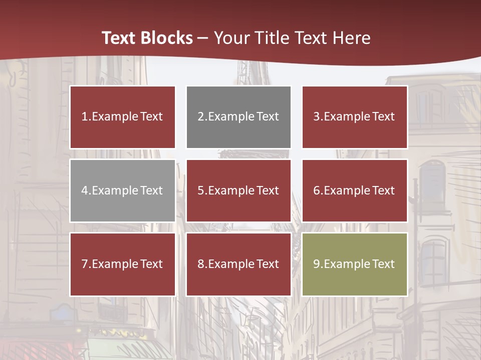 Exterior Silhouette Black PowerPoint Template