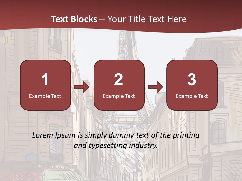 Exterior Silhouette Black PowerPoint Template