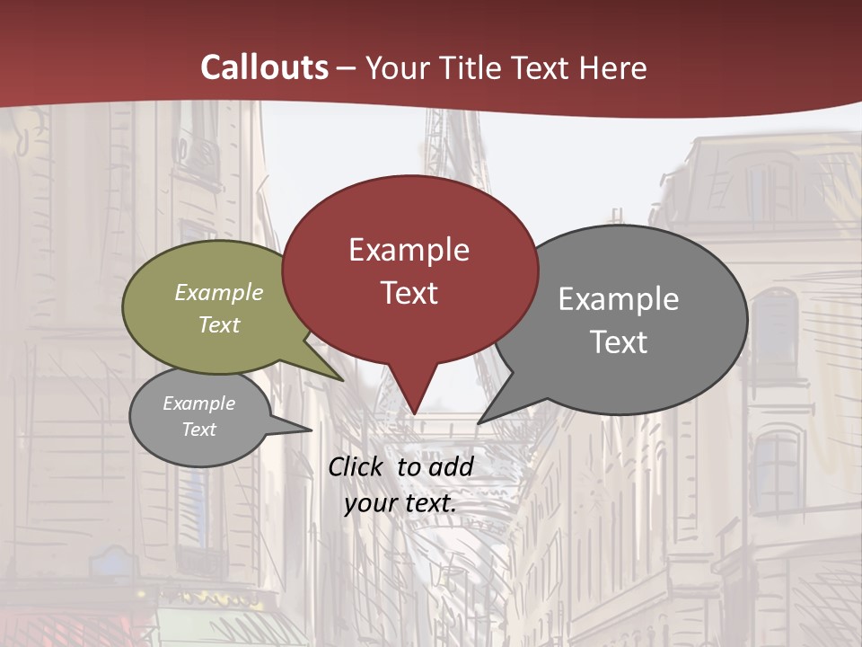 Exterior Silhouette Black PowerPoint Template