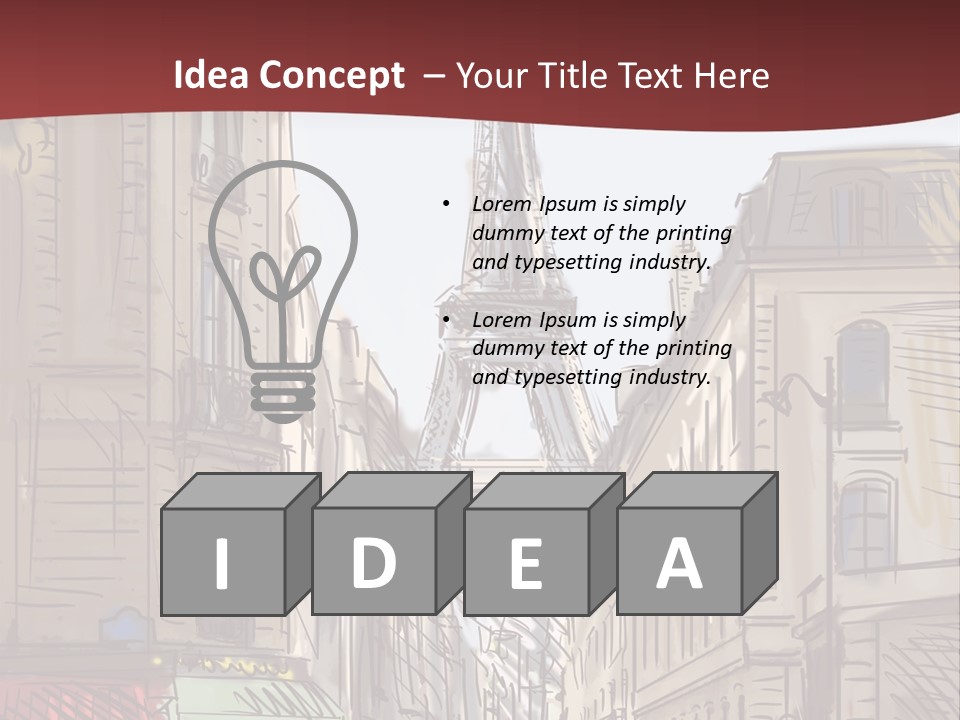 Exterior Silhouette Black PowerPoint Template