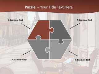 Outline Lantern Paris PowerPoint Template