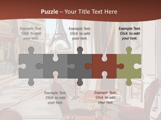 Outline Lantern Paris PowerPoint Template