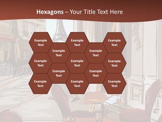 Outline Lantern Paris PowerPoint Template
