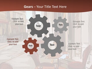 Outline Lantern Paris PowerPoint Template