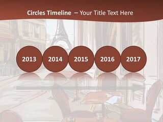 Outline Lantern Paris PowerPoint Template