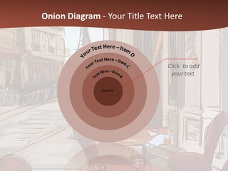 Outline Lantern Paris PowerPoint Template