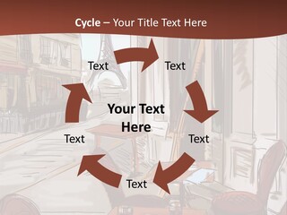 Outline Lantern Paris PowerPoint Template