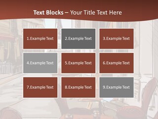 Outline Lantern Paris PowerPoint Template