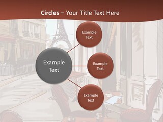 Outline Lantern Paris PowerPoint Template