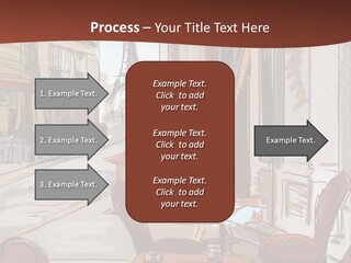 Outline Lantern Paris PowerPoint Template