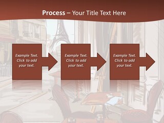 Outline Lantern Paris PowerPoint Template