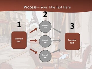 Outline Lantern Paris PowerPoint Template