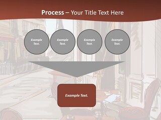 Outline Lantern Paris PowerPoint Template