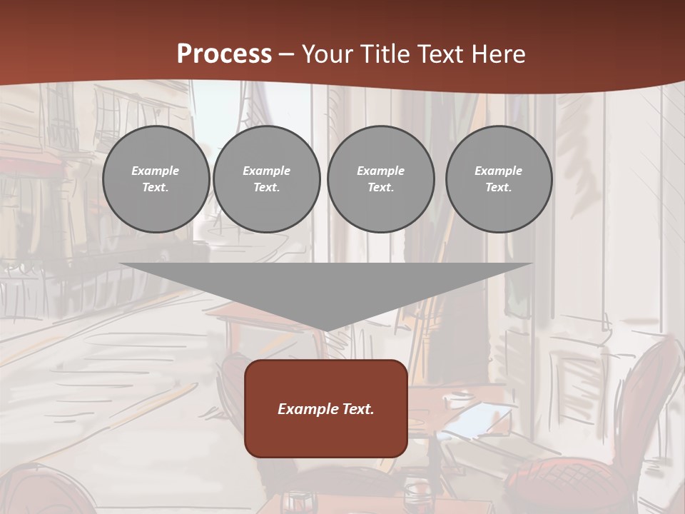 Outline Lantern Paris PowerPoint Template