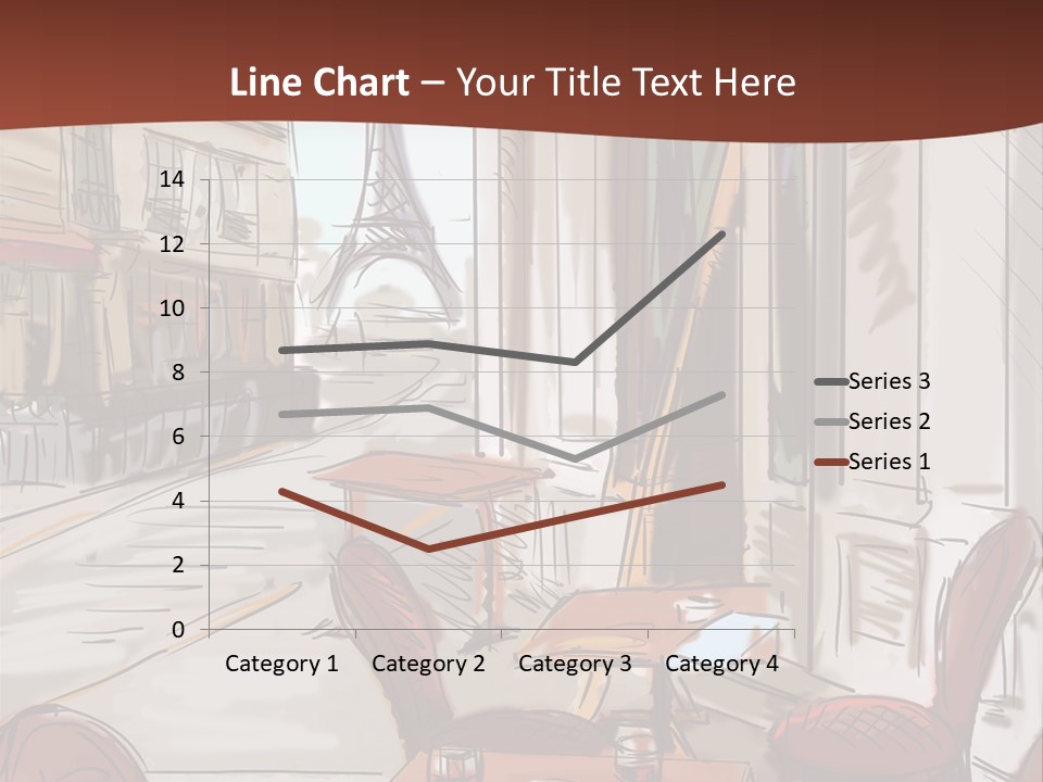Outline Lantern Paris PowerPoint Template