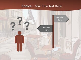 Outline Lantern Paris PowerPoint Template
