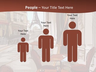 Outline Lantern Paris PowerPoint Template