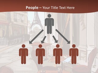 Outline Lantern Paris PowerPoint Template