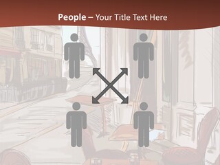 Outline Lantern Paris PowerPoint Template