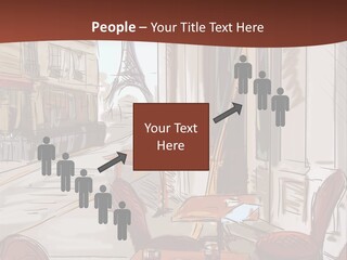 Outline Lantern Paris PowerPoint Template