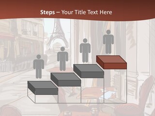 Outline Lantern Paris PowerPoint Template