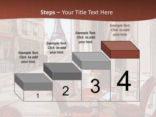 Outline Lantern Paris PowerPoint Template