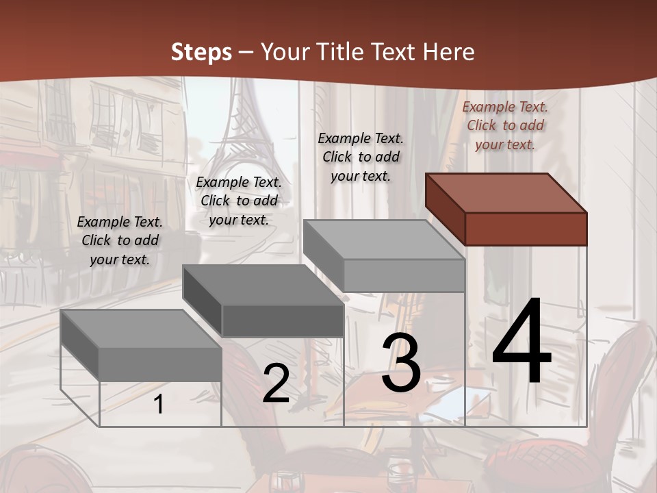 Outline Lantern Paris PowerPoint Template