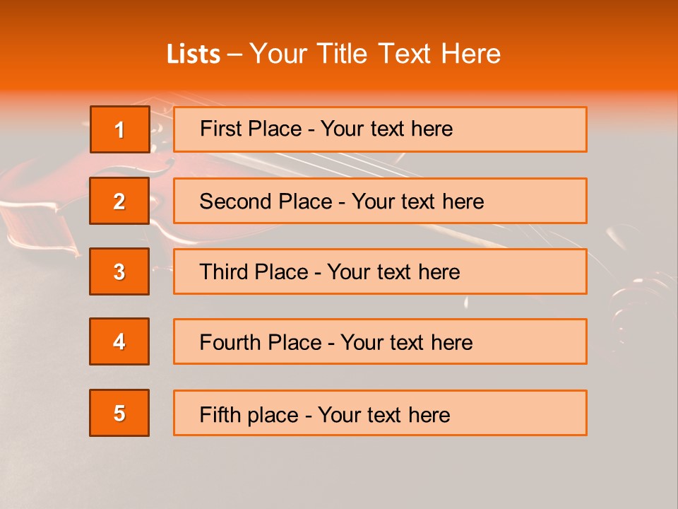 Leidenschaft Saiten Hobby PowerPoint Template
