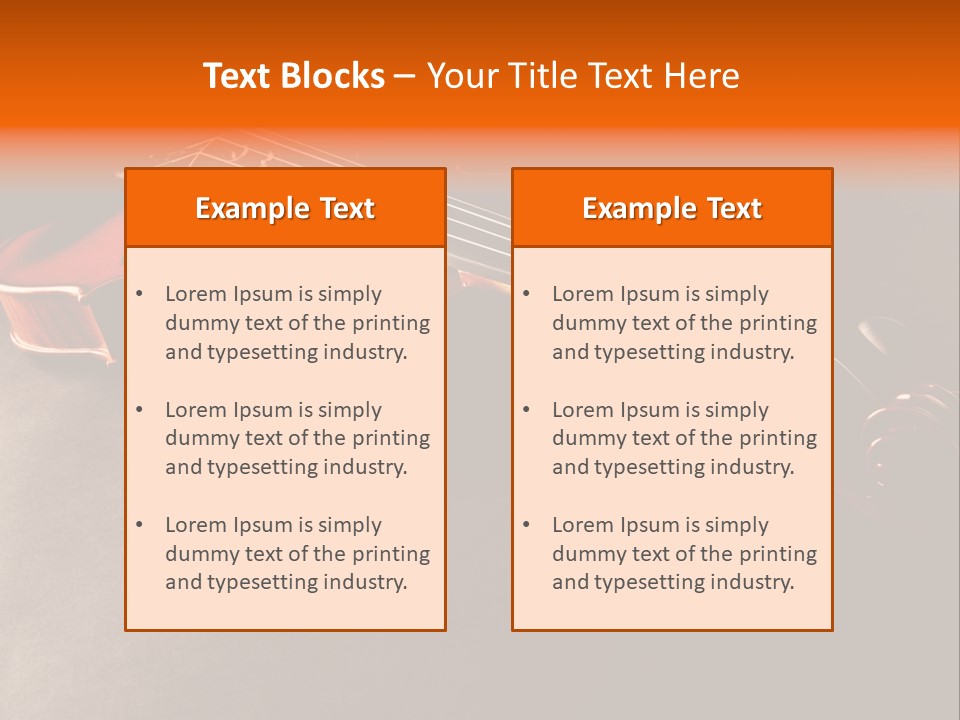 Leidenschaft Saiten Hobby PowerPoint Template