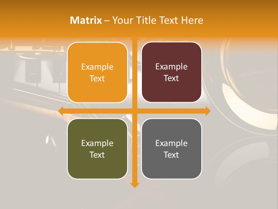 Musikschule Spiegelnd Key PowerPoint Template