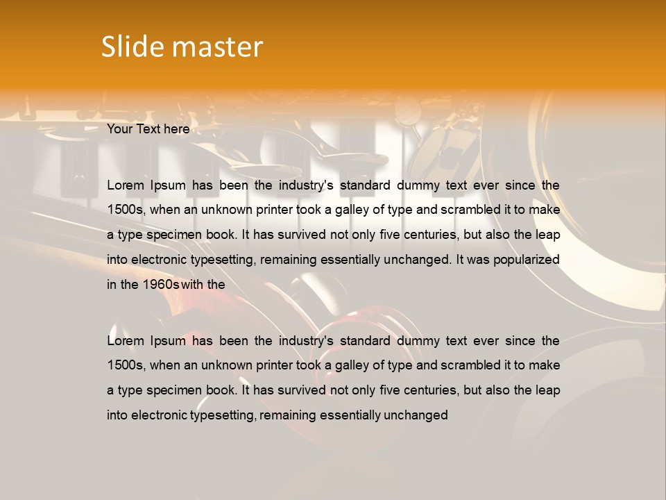 Musikschule Spiegelnd Key PowerPoint Template